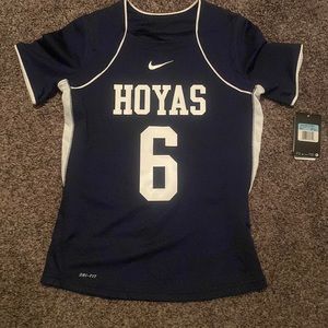 - Girls Nike, NCAA, Georgetown Hoyas jersey short sleeve